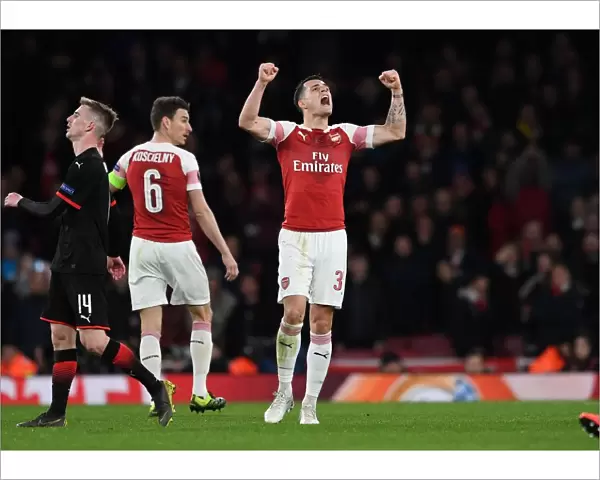 Granit Xhaka's Emotional Celebration: Arsenal Clinch Europa League Victory over Stade Rennais