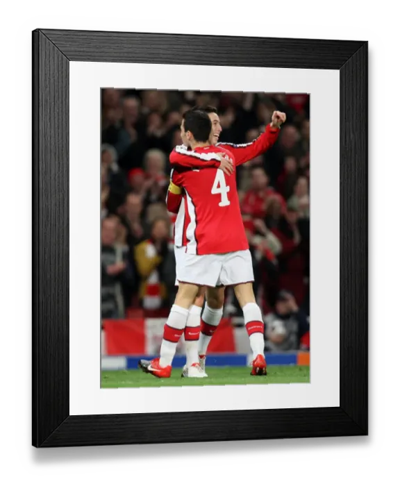 Framed Print : Nasri and Fabregas: Unstoppable Duo - Arsenal's First Goals in Champions League Group H (2:0 vs Standard Liege, 2009) Framed Print : Nasri and Fabregas: Unstoppable Duo - Arsenal's First Goals in Champions League Group H (2:0 vs Standard Liege, 2009)