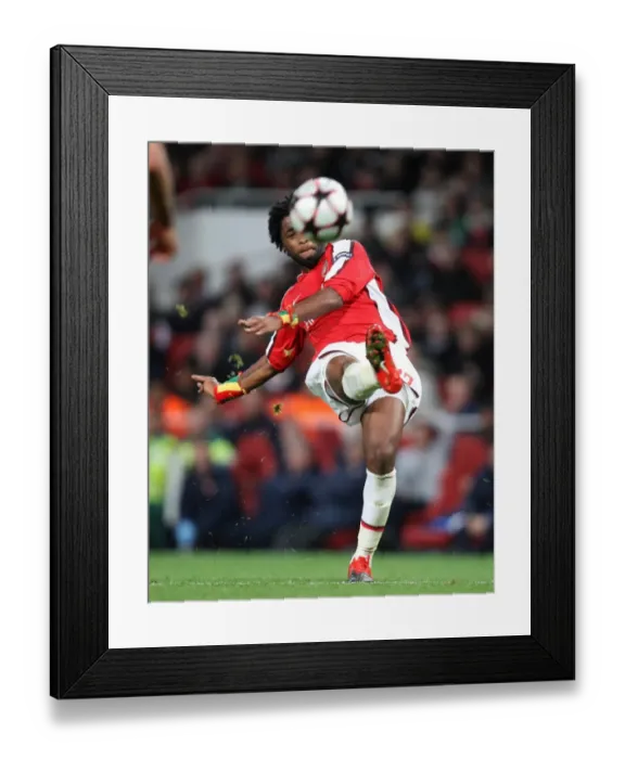 Framed Print : Alex Song's Brilliant Performance: Arsenal 2-0 Standard Liege, UEFA Champions League Group H, Emirates Stadium (November 24, 2009)