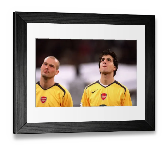 Framed Print : Glory Nights: Fabregas and Ljungberg's Champions League Victory Over Real Madrid (Arsenal, 2006)