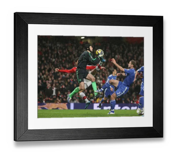 Framed Print : Eduardo (Arsenal) Petr Cech (Chelsea). Arsenal 0: 3 Chelsea, Barclays Premier League Framed Print : Eduardo (Arsenal) Petr Cech (Chelsea). Arsenal 0: 3 Chelsea, Barclays Premier League