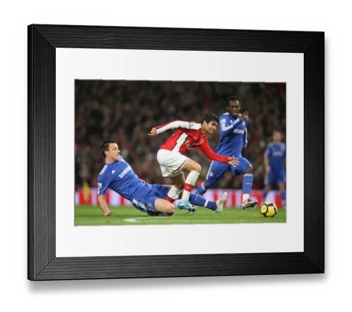 Framed Print : Eduardo (Arsenal) John Terry (Chelsea). Arsenal 0: 3 Chelsea, Barclays Premier League