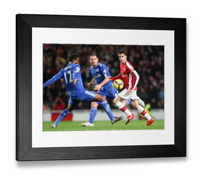 Framed Print : Cesc Fabregas (Arsenal) Frank Lampard and Jon Obi Mikel (Chelsea). Arsenal 0: 3 Chelsea Framed Print : Cesc Fabregas (Arsenal) Frank Lampard and Jon Obi Mikel (Chelsea). Arsenal 0: 3 Chelsea