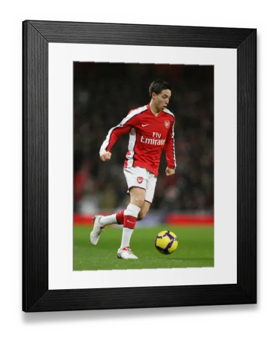 Framed Print : Arsenal's Samir Nasri Faces Defeat Against Chelsea in Premier League Clash at Emirates Stadium (November 2009)