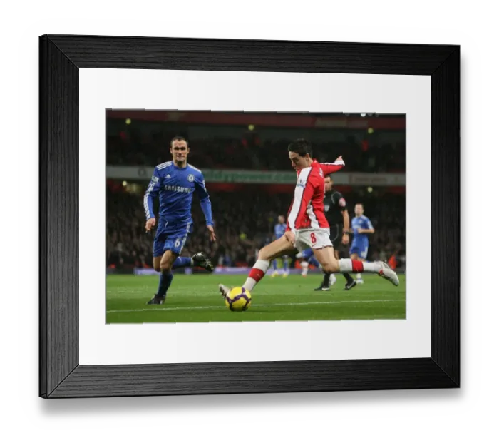 Framed Print : Samir Nasri (Arsenal) Ricardo Carvalho (Chelsea). Arsenal 0: 3 Chelsea, Barclays Premier League Framed Print : Samir Nasri (Arsenal) Ricardo Carvalho (Chelsea). Arsenal 0: 3 Chelsea, Barclays Premier League