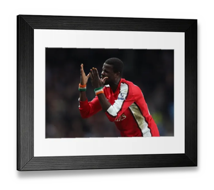 Framed Print : Manchester City's 3-0 Victory over Arsenal in the Carling Cup 5th Round: Emmanuel Eboue's Last Stand at City of Manchester Stadium