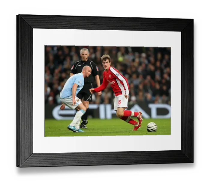 Framed Print : Ramsey vs. Ireland: Manchester City's 3-0 Victory over Arsenal in the Carling Cup (2009)