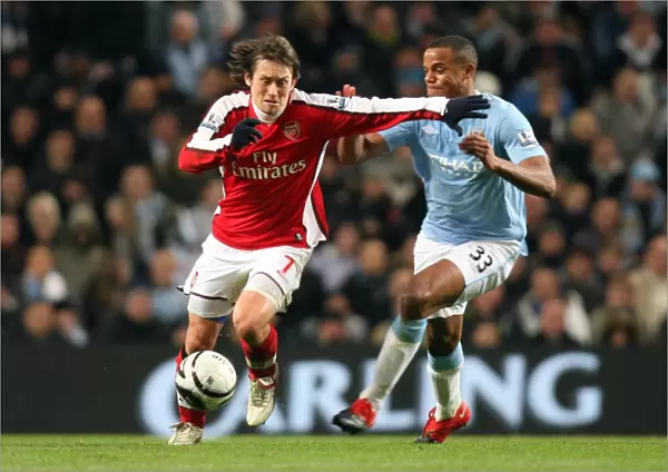 Tomas Rosicky (Arsenal) Vincent Kompany (Man City). Manchester City 3: 0 Arsenal