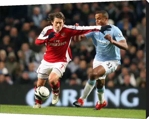 Tomas Rosicky (Arsenal) Vincent Kompany (Man City). Manchester City 3: 0 Arsenal