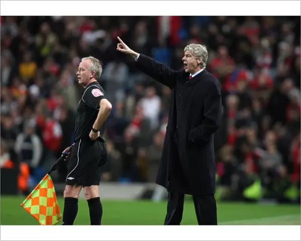 Arsene Wenger the Arsenal Manager. Manchester City 3: 0 Arsenal. Carlin Cup 5th Round