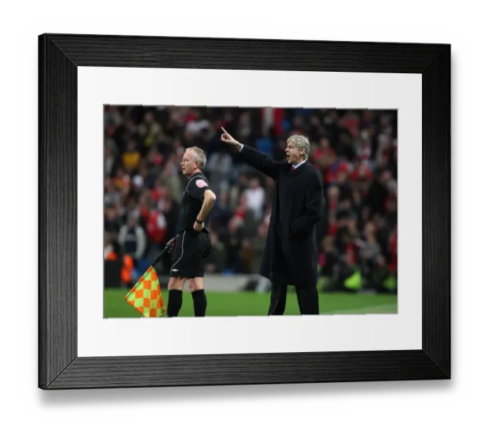 Framed Print : Arsene Wenger the Arsenal Manager. Manchester City 3: 0 Arsenal. Carlin Cup 5th Round Framed Print : Arsene Wenger the Arsenal Manager. Manchester City 3: 0 Arsenal. Carlin Cup 5th Round