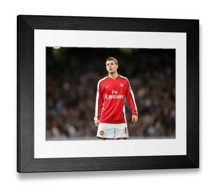 Framed Print : Jack Wilshere (Arsenal). Manchester City 3: 0 Arsenal. Carlin Cup 5th Round