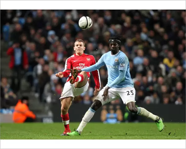 Jack Wilshere (Arsenal) Emmanuel Adebayor (Man City). Manchester City 3: 0 Arsenal