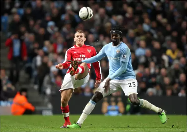 Jack Wilshere (Arsenal) Emmanuel Adebayor (Man City). Manchester City 3: 0 Arsenal