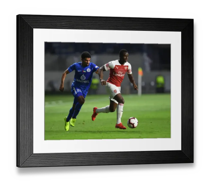 Framed Print : Arsenal vs Al-Nasr Dubai SC: A Friendly Encounter at Al Maktoum Stadium (2018-19)