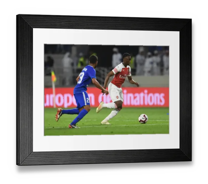 Framed Print : Al-Nasr Dubai SC v Arsenal - Friendly