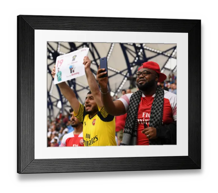 Framed Print : Arsenal Fans Unite in Dubai for Al-Nasr Match, 2019 Framed Print : Arsenal Fans Unite in Dubai for Al-Nasr Match, 2019