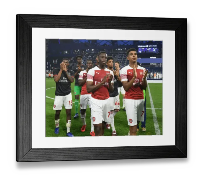 Framed Print : Arsenal vs Al-Nasr Dubai SC: A Friendly Encounter at Al Maktoum Stadium (2018-19)