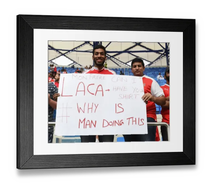 Framed Print : Arsenal Fans Gathering: Al-Nasr Dubai SC vs Arsenal, Al Maktoum Stadium, 2019 Framed Print : Arsenal Fans Gathering: Al-Nasr Dubai SC vs Arsenal, Al Maktoum Stadium, 2019