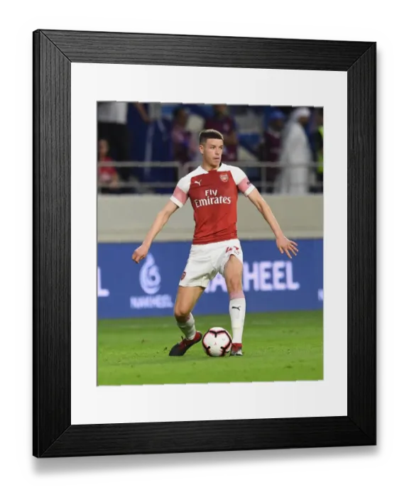 Framed Print : Charlie Gilmour in Action: Arsenal vs Al-Nasr Dubai SC (2019)