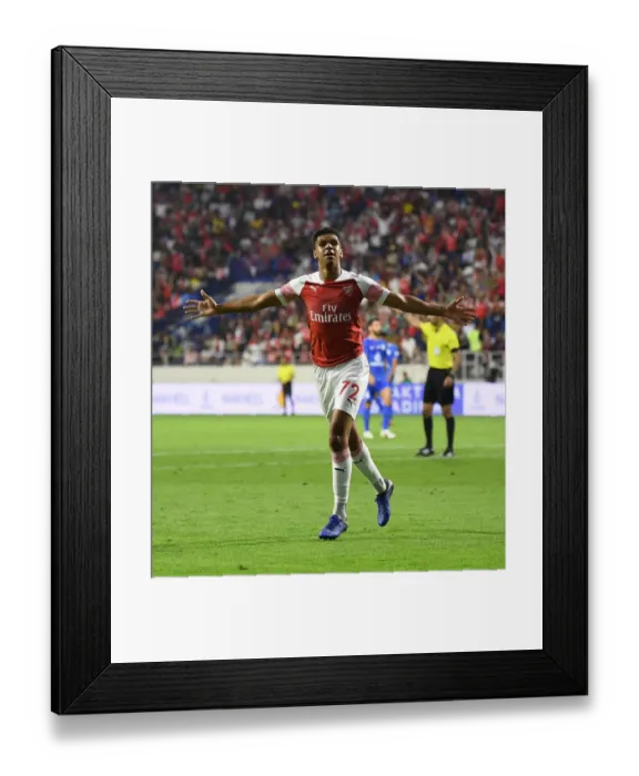Framed Print : Tyreece John-Jules Scores Hat-Trick: Arsenal's Triumph over Al-Nasr Dubai SC (2018-19) Framed Print : Tyreece John-Jules Scores Hat-Trick: Arsenal's Triumph over Al-Nasr Dubai SC (2018-19)