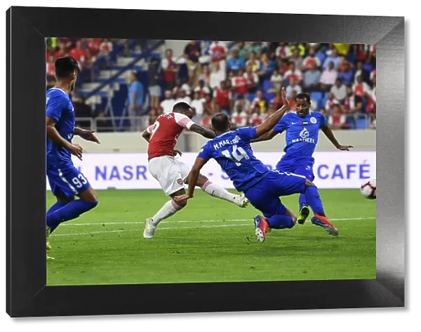 Alexandre Lacazette Scores Arsenal's Second Goal Against Al-Nasr Dubai SC in Friendly Match, 2019