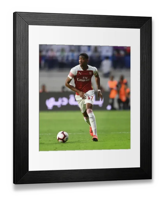Framed Print : Zech Medley in Action: Al-Nasr Dubai SC vs Arsenal (2018-19)