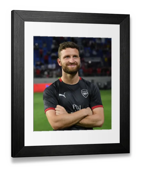 Framed Print : Shkodran Mustafi: Arsenal Star Post-Match at Al-Nasr Dubai SC, 2019 Framed Print : Shkodran Mustafi: Arsenal Star Post-Match at Al-Nasr Dubai SC, 2019