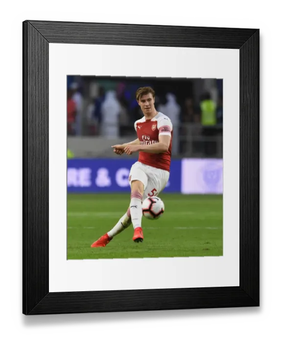 Framed Print : Ben Sheaf in Action: Arsenal vs Al-Nasr Dubai SC (2018-19)