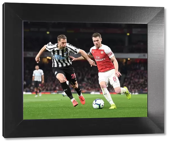 Arsenal's Ramsey Battles Lejeune in Premier League Clash vs. Newcastle (April 2019)
