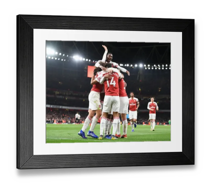 Framed Print : Arsenal's Lacazette Scores Second Goal in Exciting Victory over Newcastle United Framed Print : Arsenal's Lacazette Scores Second Goal in Exciting Victory over Newcastle United