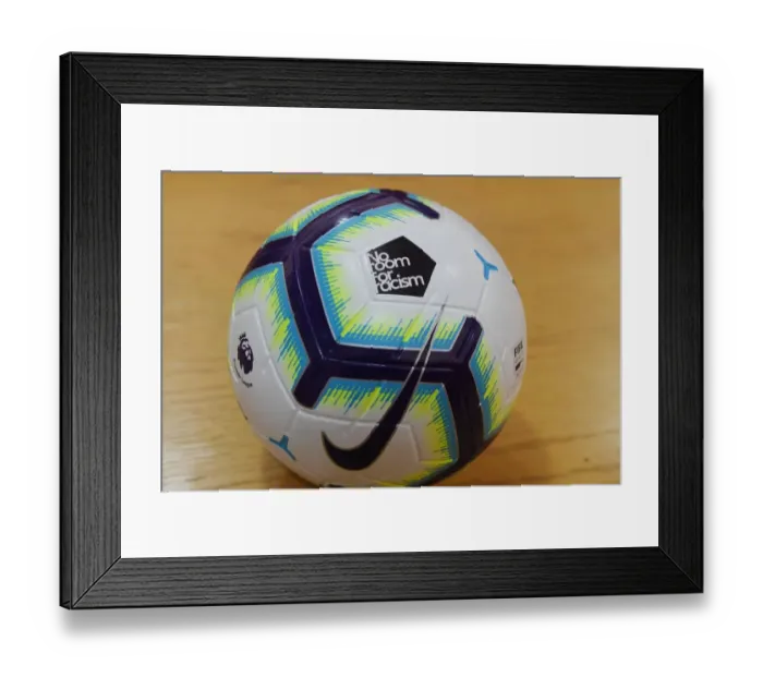 Framed Print : Arsenal's No Room For Racism: Arsenal FC vs Newcastle United, Premier League, Emirates Stadium, London, 2019