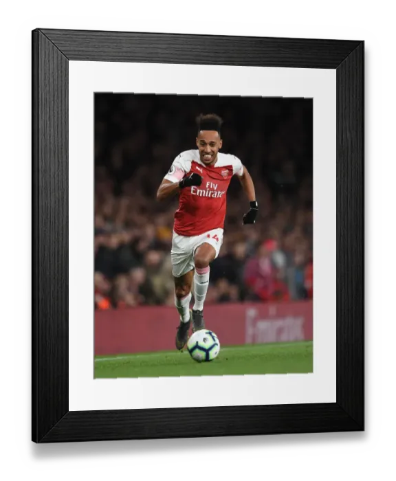 Framed Print : Arsenal's Aubameyang Shines in April Showdown vs. Newcastle United