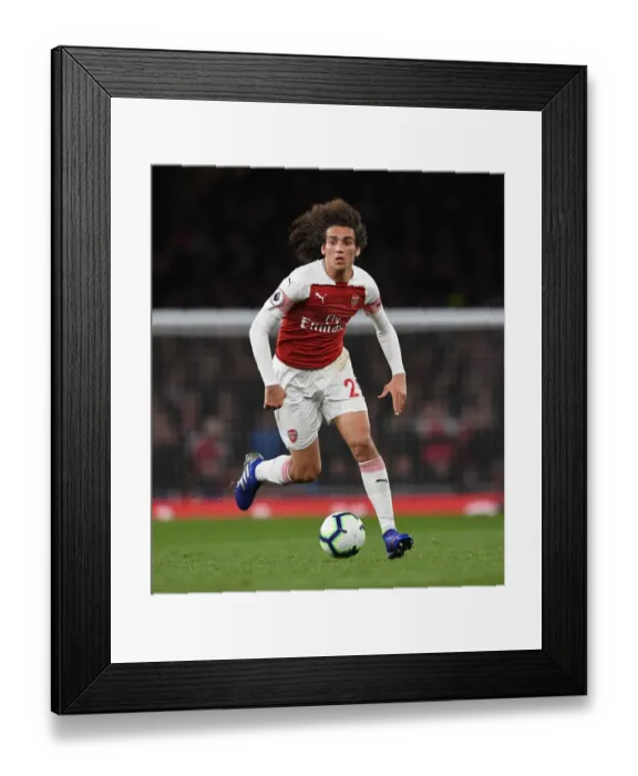 Framed Print : Matteo Guendouzi in Action: Arsenal vs Newcastle United, Premier League 2018-19