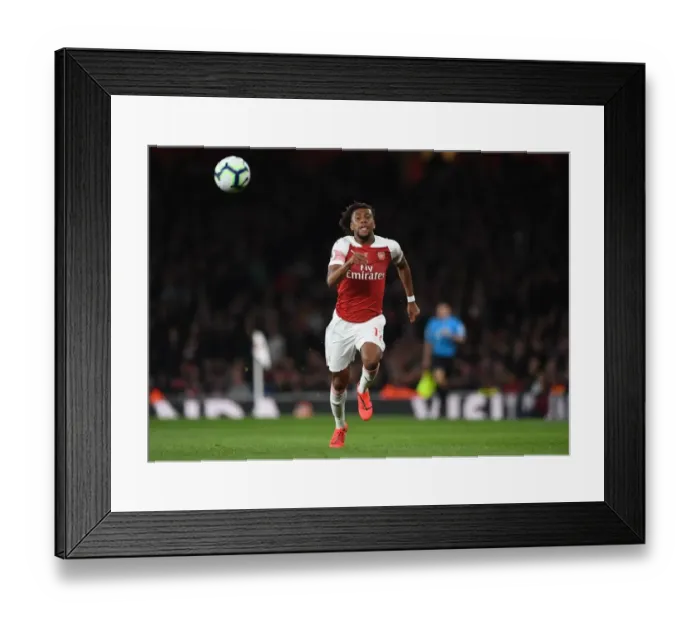 Framed Print : Alex Iwobi (Arsenal). Arsenal 2:0 Newcastle United Framed Print : Alex Iwobi (Arsenal). Arsenal 2:0 Newcastle United