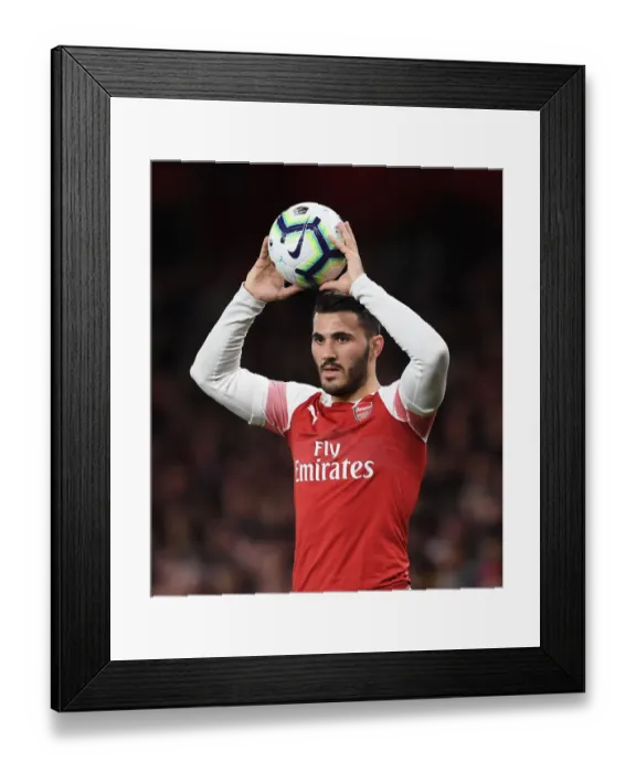 Framed Print : Sead Kolasinac (Arsenal). Arsenal 2:0 Newcastle United