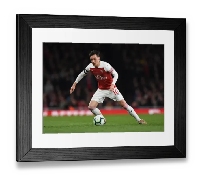 Framed Print : Mesut Ozil in Action: Arsenal vs. Newcastle United, Premier League 2018-19