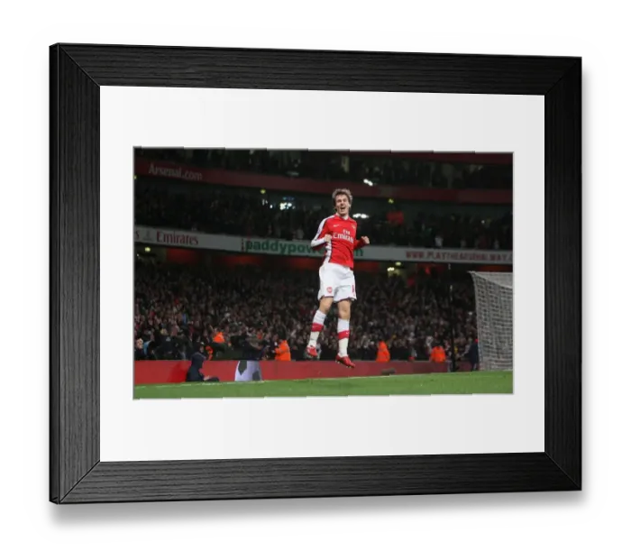 Framed Print : Aaron Ramsey's Brilliant Goal: Arsenal Takes 2-0 Lead Over Stoke City Framed Print : Aaron Ramsey's Brilliant Goal: Arsenal Takes 2-0 Lead Over Stoke City