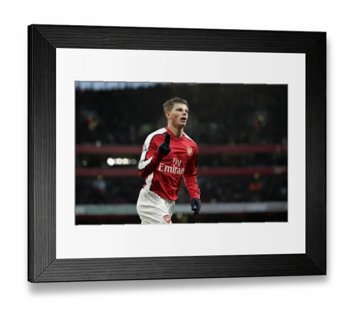 Framed Print : Arshavin's Stunner: Arsenal's First Goal vs Stoke City in the Premier League (5-12-09)