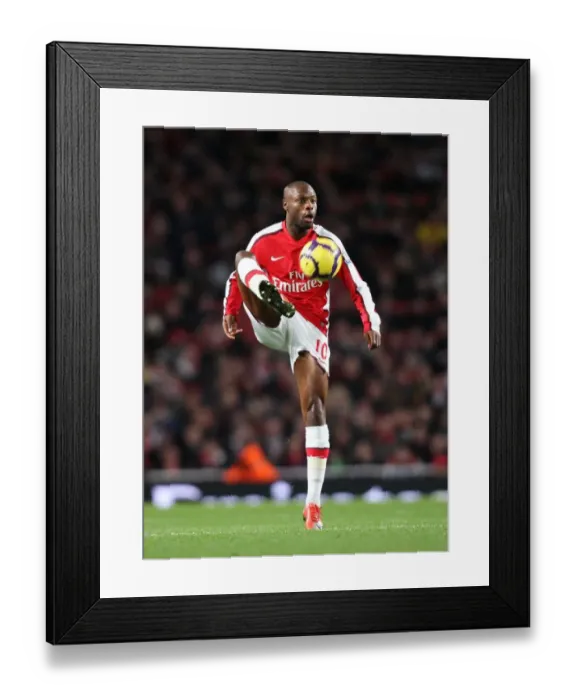 Framed Print : Arsenal's William Gallas Secures 2-0 Victory Over Stoke City in Barclays Premier League
