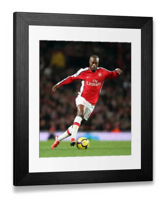 Framed Print : William Gallas (Arsenal). Arsenal 2: 0 Stoke City. Barclays Premier League