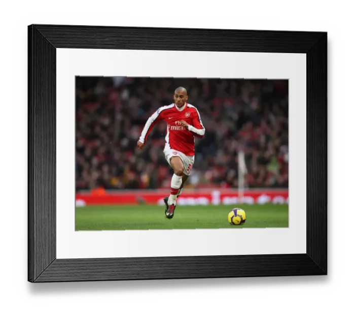 Framed Print : Armand Traore (Arsenal). Arsenal 2: 0 Stoke City. Barclays Premier League Framed Print : Armand Traore (Arsenal). Arsenal 2: 0 Stoke City. Barclays Premier League