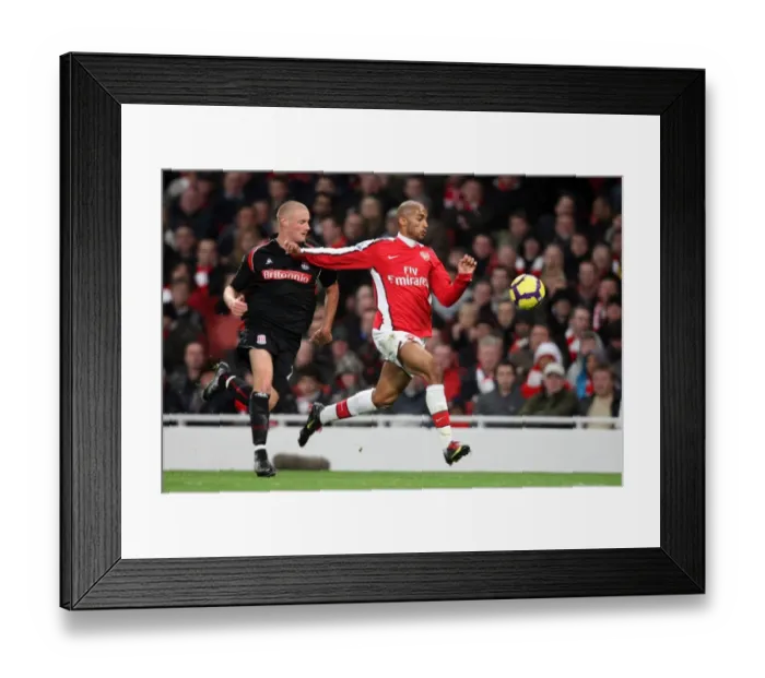 Framed Print : Armand Traore (Arsenal) Andy Wilkinson (Stoke). Arsenal 2: 0 Stoke City Framed Print : Armand Traore (Arsenal) Andy Wilkinson (Stoke). Arsenal 2: 0 Stoke City