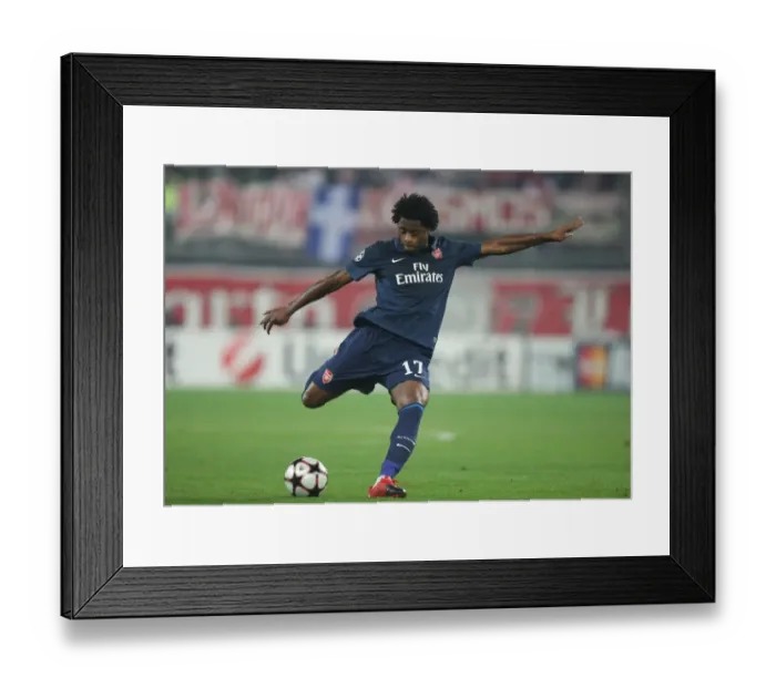 Framed Print : Alex Song (Arsenal). Olympiacos 1: 0 Arsenal, UEFA Champions League, Group H Framed Print : Alex Song (Arsenal). Olympiacos 1: 0 Arsenal, UEFA Champions League, Group H