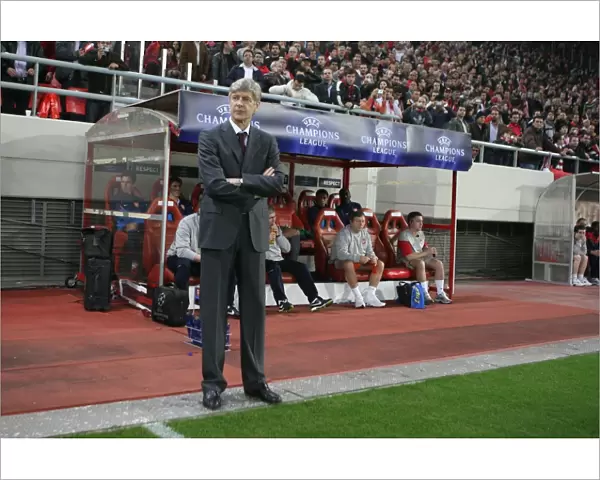 Arsenal manager Arsene Wenger. Olympiacos 1: 0 Arsenal, UEFA Champions League