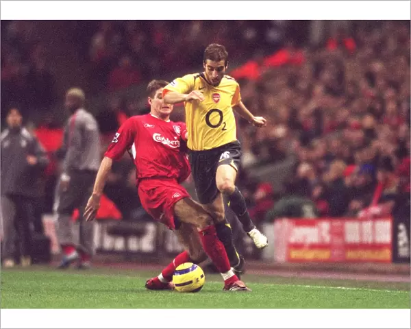 Mathieu Flamini (Arsenal) Steven Gerrard (Liverpool). Liverpool 1: 0 Arsenal