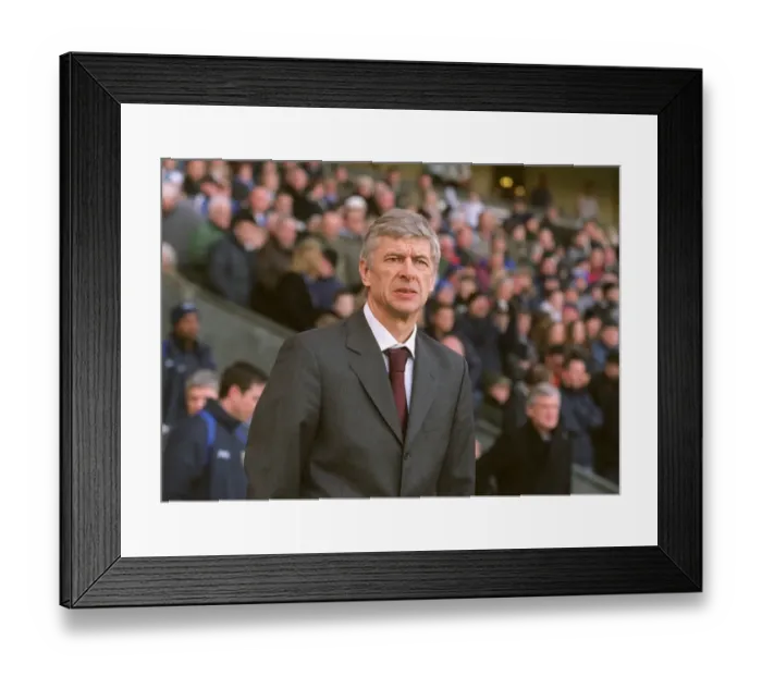 Framed Print : Arsene Wenger the Arsenal Manager. Blackburn Rovers 1: 0 Arsenal. FA Premiership Framed Print : Arsene Wenger the Arsenal Manager. Blackburn Rovers 1: 0 Arsenal. FA Premiership