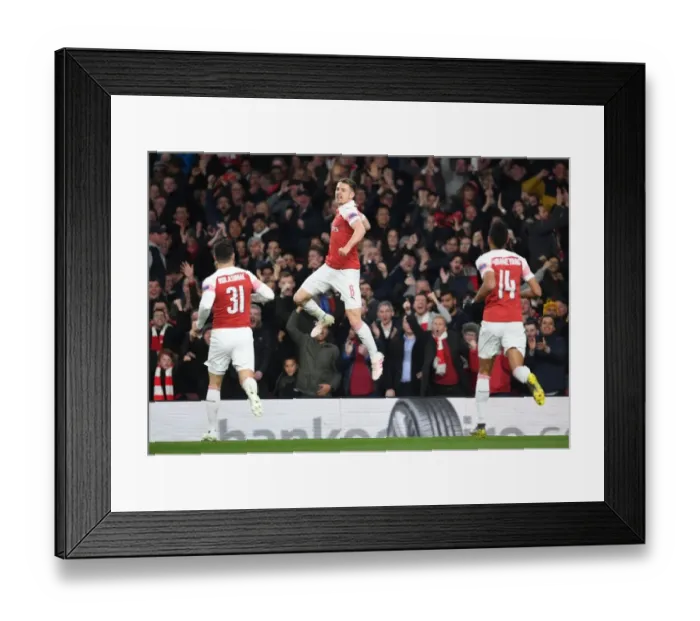 Framed Print : Aaron Ramsey Scores First Europa League Goal for Arsenal vs. Napoli (2018-19) Framed Print : Aaron Ramsey Scores First Europa League Goal for Arsenal vs. Napoli (2018-19)