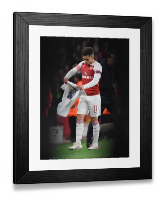 Framed Print : Lucas Torreira's Goal: Arsenal Secures Europa League Quarterfinal Lead Against Napoli Framed Print : Lucas Torreira's Goal: Arsenal Secures Europa League Quarterfinal Lead Against Napoli