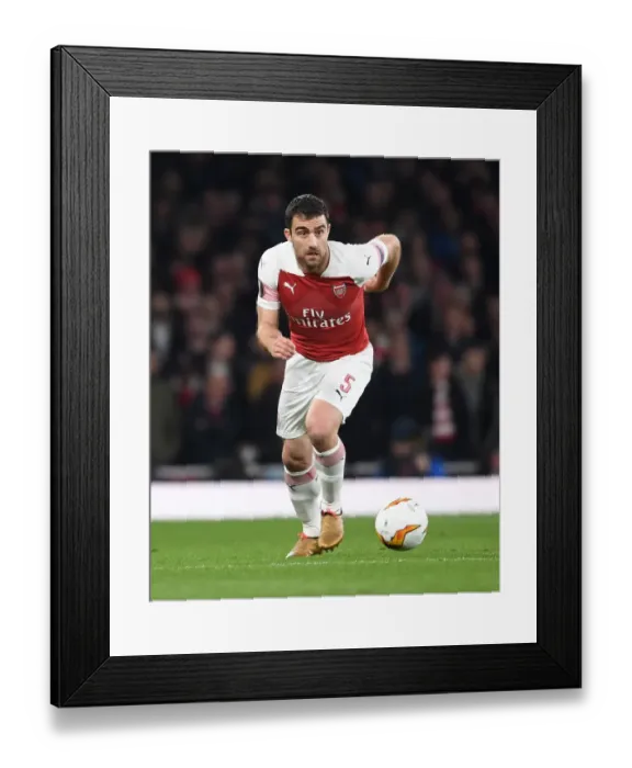 Framed Print : Sokratis in Action: Arsenal vs. Napoli - Europa League Quarterfinal, Emirates Stadium Framed Print : Sokratis in Action: Arsenal vs. Napoli - Europa League Quarterfinal, Emirates Stadium